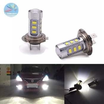 2pcs High Power H7 15-5630-SMD Super bright LED Fog Lights With Len Car Rear Light Fog Lamps Driving lights White 12V
2pcs High Power H7 15-5630-SMD Super bright LED Fog Lights With Len Car Rear Light Fog Lamps Driving lights White 12V