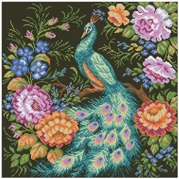 Peacock in flower patterns Cross Stitch 11CT 14CT 18CT DIY Chinese Cross Stitch Kits Embroidery Needlework Sets home decor
Peacock in flower patterns Cross Stitch 11CT 14CT 18CT DIY Chinese Cross Stitch Kits Embroidery Needlework Sets home decor