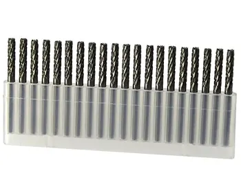 Pack of 20,1/8''(3mm)Diameter,Micrograin Tungsten Solid Carbide,Rotary Burr Set,Taper Points Grinding Head Fit Dremel Engraving
Pack of 20,1/8''(3mm)Diameter,Micrograin Tungsten Solid Carbide,Rotary Burr Set,Taper Points Grinding Head Fit Dremel Engraving