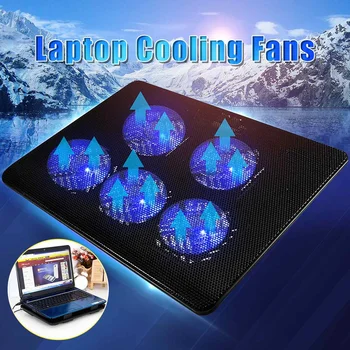 Laptop Cooler Gaming Laptop Cooling Pad Silent Laptop Stand with 5 Cooling Fan and 2 USB Ports for 17inch Notebook
Laptop Cooler Gaming Laptop Cooling Pad Silent Laptop Stand with 5 Cooling Fan and 2 USB Ports for 17inch Notebook