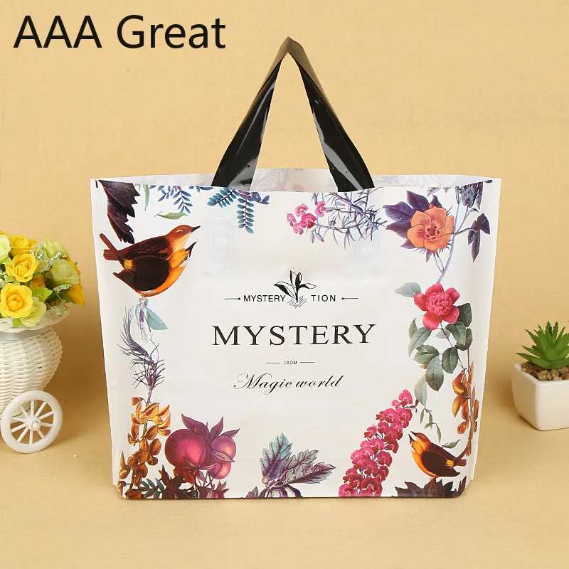 50Pcs/Lot Christmas Gift Bags Plastic Boutique Pouches Shopping Gift Package Bag Christmas Supplies Flowers Birds Clothes Handle
50Pcs/Lot Christmas Gift Bags Plastic Boutique Pouches Shopping Gift Package Bag Christmas Supplies Flowers Birds Clothes Handle