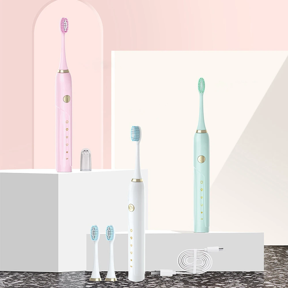 Travel Best Quality Sonic Electric Toothbrush Adult USB Charger Rechargeable Ultrasonic Electronic Toothbrush Replacement Heads
Travel Best Quality Sonic Electric Toothbrush Adult USB Charger Rechargeable Ultrasonic Electronic Toothbrush Replacement Heads
