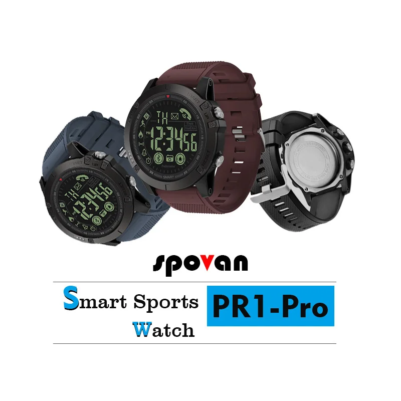 Bluetooth Sport Digital Smartwatch PR1 33-month Standby Time 24h All-Weather Monitoring Smart Watch IP67 For IOS And Android
Bluetooth Sport Digital Smartwatch PR1 33-month Standby Time 24h All-Weather Monitoring Smart Watch IP67 For IOS And Android