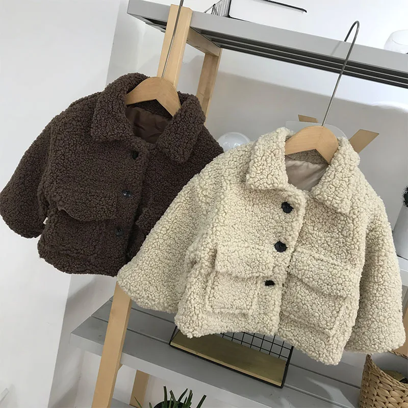 Winter Jacket for Girls Boys Coat Lamb Wool Thicken Solid Kids Warm Coat Kids Clothes Snowsuit Outerwear 1 2 3 4 5 6 Years 2019 
Winter Jacket for Girls Boys Coat Lamb Wool Thicken Solid Kids Warm Coat Kids Clothes Snowsuit Outerwear 1 2 3 4 5 6 Years 2019