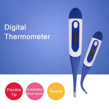 LCD Digital Thermometer Electronic Body Temperature Measurement Tool with Soft Tip Memory Alarm Function for Household Use
LCD Digital Thermometer Electronic Body Temperature Measurement Tool with Soft Tip Memory Alarm Function for Household Use
