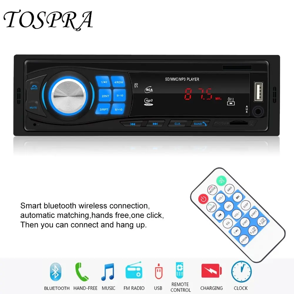 12V Car Bluetooth MP3 Player Card U Disk FM Radio Car Radio Stereo Player Digital Car MP3 Player FM Radio Stereo Audio Music
12V Car Bluetooth MP3 Player Card U Disk FM Radio Car Radio Stereo Player Digital Car MP3 Player FM Radio Stereo Audio Music