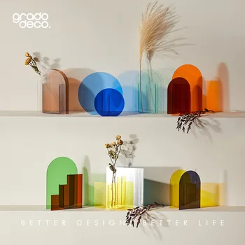 Y Acrylic Rainbow Series Nordic Geometry Dried Flower Vase Flower Arrangement Grow in Water Flower Holder
Y Acrylic Rainbow Series Nordic Geometry Dried Flower Vase Flower Arrangement Grow in Water Flower Holder