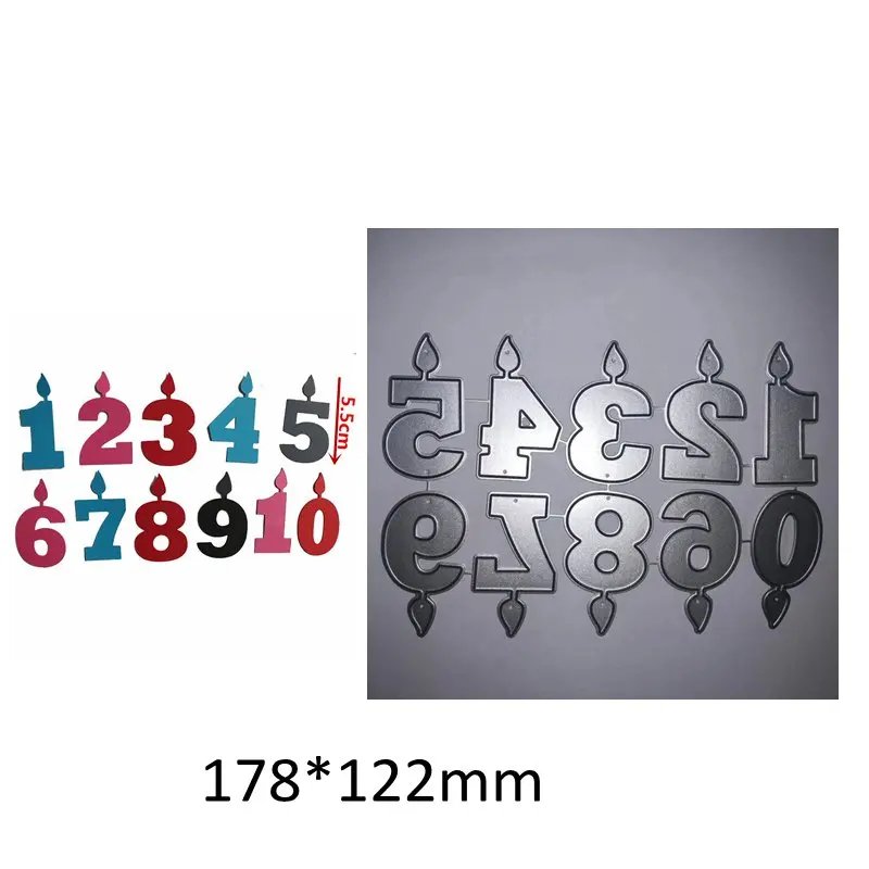 Metal 1-10 Number Digital Frame Cuting Dies Candle Digital Model Scrapbooking Craft Cards Album Decorate Stencils New Die Cut
Metal 1-10 Number Digital Frame Cuting Dies Candle Digital Model Scrapbooking Craft Cards Album Decorate Stencils New Die Cut