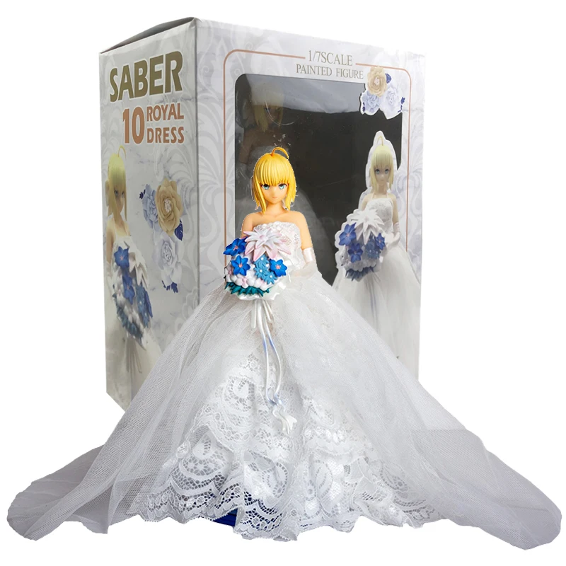 10th Anniversary Wedding Royal Dress Saber Live Action Figure Anime Fate Stay Night 1/7 Model Toy Girls Gifts Bra Take Off
10th Anniversary Wedding Royal Dress Saber Live Action Figure Anime Fate Stay Night 1/7 Model Toy Girls Gifts Bra Take Off