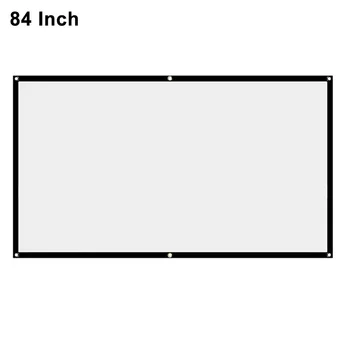 16:9 White Reinforced Edge No Crease Projection Screen Office Business Portable Foldable Easy Install Home Theater Movies Games
16:9 White Reinforced Edge No Crease Projection Screen Office Business Portable Foldable Easy Install Home Theater Movies Games
