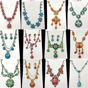 20 Pcs/lot fashion women vintage novelty natural stone style necklace lot jewelry wholesale 200801-128 
20 Pcs/lot fashion women vintage novelty natural stone style necklace lot jewelry wholesale 200801-128