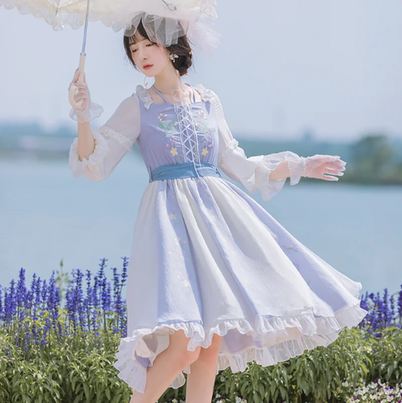 Vintage falbala bowknot cute printing high waist princess soft girl victorian dress kawaii girl gothic lolita cosplay loli
Vintage falbala bowknot cute printing high waist princess soft girl victorian dress kawaii girl gothic lolita cosplay loli