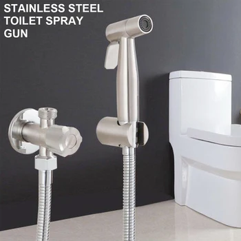 Toilet Handheld bidet sprayer set Kit Stainless Steel Hand Bidet faucet for Bathroom hand sprayer self cleaning shower head
Toilet Handheld bidet sprayer set Kit Stainless Steel Hand Bidet faucet for Bathroom hand sprayer self cleaning shower head