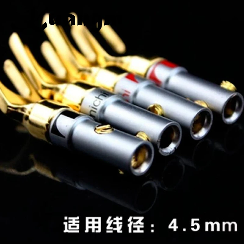 Brass Gold plated Speaker Y Spade banana Plugs Audio Screw Lock Connector Adapter for HIFI
Brass Gold plated Speaker Y Spade banana Plugs Audio Screw Lock Connector Adapter for HIFI