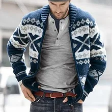 Winter Spring Men's Fashion Polo Collar Zipper Cardigan Cotton Long Sleeve Jacquard Sweater Cardigan Jacket Thick
Winter Spring Men's Fashion Polo Collar Zipper Cardigan Cotton Long Sleeve Jacquard Sweater Cardigan Jacket Thick