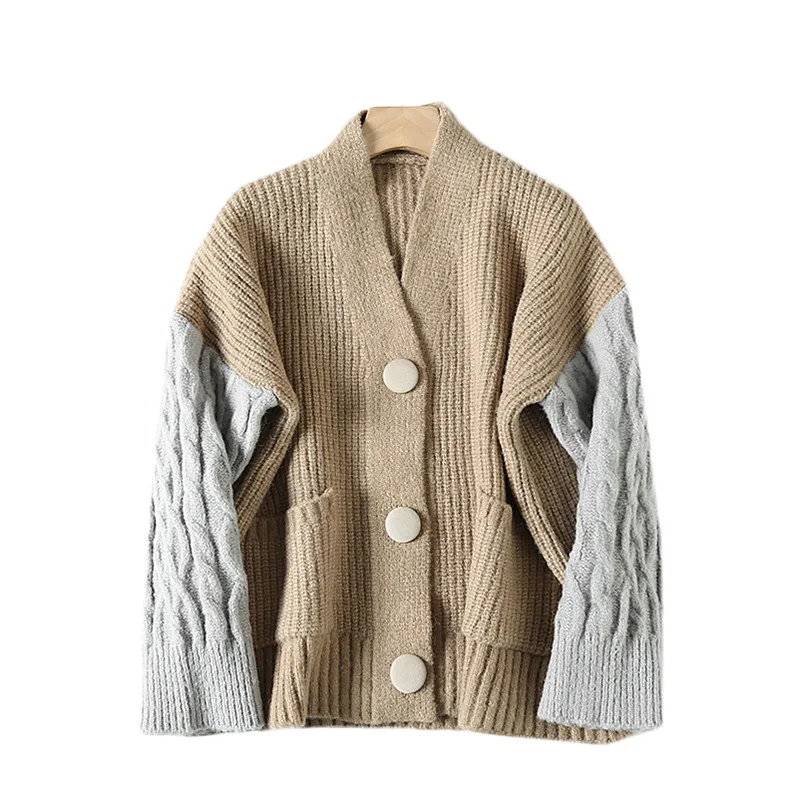 A Generation of French Laziness Mixed Colors Linen Flower Color Loose-Fit Slimming V-neck Knitted Cardigan Entity
A Generation of French Laziness Mixed Colors Linen Flower Color Loose-Fit Slimming V-neck Knitted Cardigan Entity