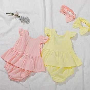 2020 New Summer Baby Girls Clothing Sets Fly Sleeve Tops+pp Shorts Baby Girls Cotton Clothes Set Toddler Lovely Children Suit
2020 New Summer Baby Girls Clothing Sets Fly Sleeve Tops+pp Shorts Baby Girls Cotton Clothes Set Toddler Lovely Children Suit