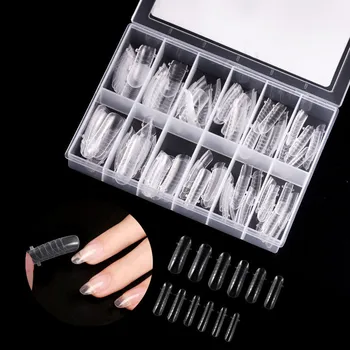 120pcs/set Clear Nail Forms Acrylic False Fake Nails Full Cover Quick Building Mold Tips Dual Forms Nail Finger Extension
120pcs/set Clear Nail Forms Acrylic False Fake Nails Full Cover Quick Building Mold Tips Dual Forms Nail Finger Extension