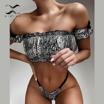 Sexy bikini push up high cut thong swimsuit women off shoulder swimwear 2020 ruffle bathing suit female new beach wear bathers
Sexy bikini push up high cut thong swimsuit women off shoulder swimwear 2020 ruffle bathing suit female new beach wear bathers