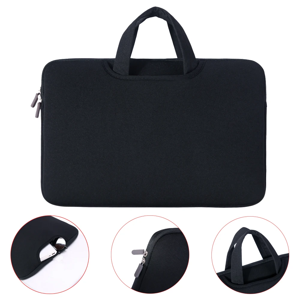 Laptop Bag Protective Handbag Sleeve Case Ultrabook Notebook Carrying Bags 11 13 14 15 15.6 inch For Macbook Air ASUS Acer Black
Laptop Bag Protective Handbag Sleeve Case Ultrabook Notebook Carrying Bags 11 13 14 15 15.6 inch For Macbook Air ASUS Acer Black