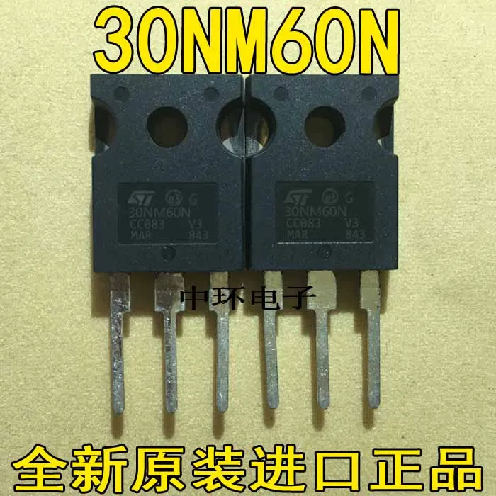 10pcs/lot STW30NM60D W30NM60D 30A600V TO247 
10pcs/lot STW30NM60D W30NM60D 30A600V TO247
