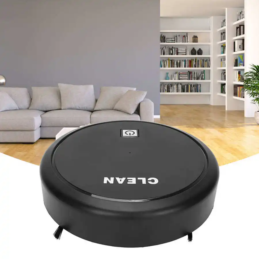 2 in 1 Sweeper Robot Intelligent Sweeping Machine USB Charging Robotic Vacuum Cleaner Household Mopping Cleaning Tools Black
2 in 1 Sweeper Robot Intelligent Sweeping Machine USB Charging Robotic Vacuum Cleaner Household Mopping Cleaning Tools Black