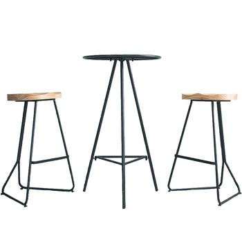 Simple Bar Table And Chair Combination Wrought Iron Home High Foot Small Round Table Balcony Outdoor Leisure Bar Coffee Table
Simple Bar Table And Chair Combination Wrought Iron Home High Foot Small Round Table Balcony Outdoor Leisure Bar Coffee Table