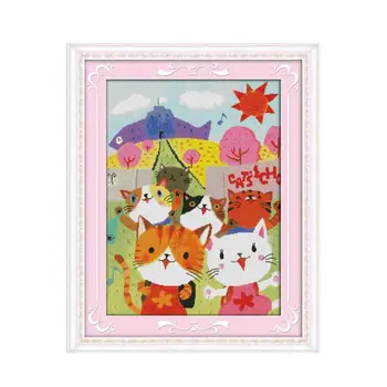 After School Cats Cross Stitch Patterns Cats Counted Canvas 14ct 11ct Printed Fabric Cross Stitch Kits Embroidery Needlework Set 
After School Cats Cross Stitch Patterns Cats Counted Canvas 14ct 11ct Printed Fabric Cross Stitch Kits Embroidery Needlework Set