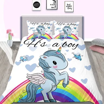 Cartoon Bedding Set with pillowcase unicorn rainbow series Quilt Cover Set King Twin Queen Size of Bedding Set Cover new design
Cartoon Bedding Set with pillowcase unicorn rainbow series Quilt Cover Set King Twin Queen Size of Bedding Set Cover new design