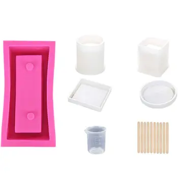 1 set DIY pen holder coaster Molds & 1pcs "I Love Your" Heart Shape DIY Flowerpot Silicone Mold
1 set DIY pen holder coaster Molds & 1pcs "I Love Your" Heart Shape DIY Flowerpot Silicone Mold