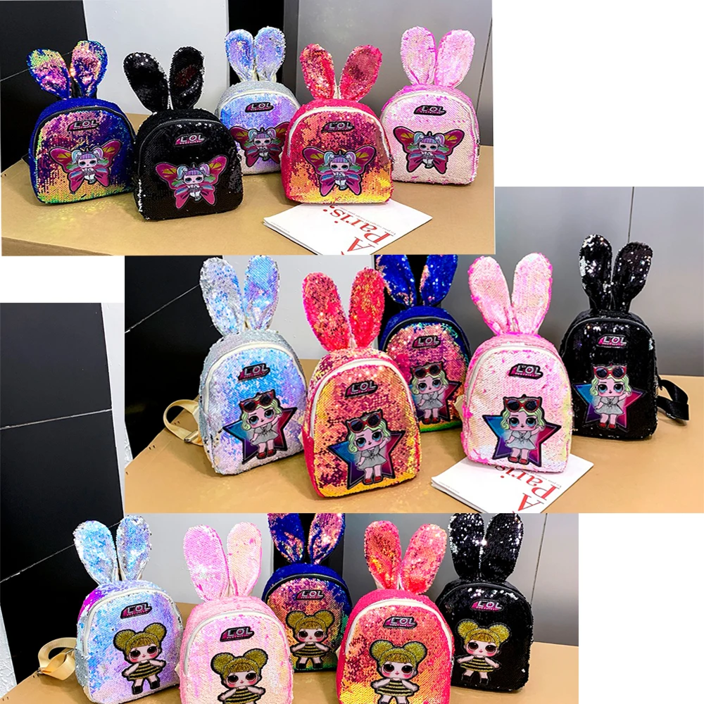 L.O.L. SURPRISE! Backpack for Girl Sequins Knapsack 3D Cartoon Rabbit Kids Schoolbag Satchel Student Rucksack Teenager Book Bag
L.O.L. SURPRISE! Backpack for Girl Sequins Knapsack 3D Cartoon Rabbit Kids Schoolbag Satchel Student Rucksack Teenager Book Bag