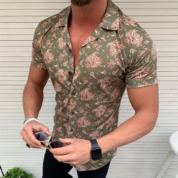 Fashion Shirts For Men short Sleeve Floral Print Shirt summer Shirts Men Dress Camisa Button Lapels Collar Male Turn Down Collar
Fashion Shirts For Men short Sleeve Floral Print Shirt summer Shirts Men Dress Camisa Button Lapels Collar Male Turn Down Collar