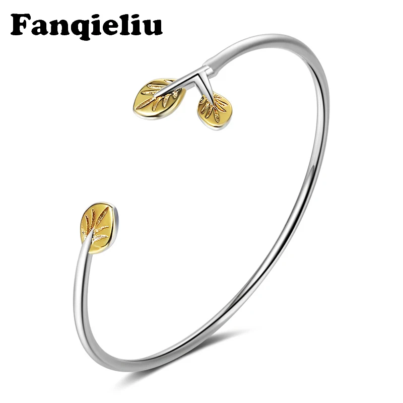 Fanqieliu Retro Design New Open Leaf Bracelet 925 Sterling Silver Bracelets For Women Cuff Bangles Valentine Gift Girl FQL20216 
Fanqieliu Retro Design New Open Leaf Bracelet 925 Sterling Silver Bracelets For Women Cuff Bangles Valentine Gift Girl FQL20216