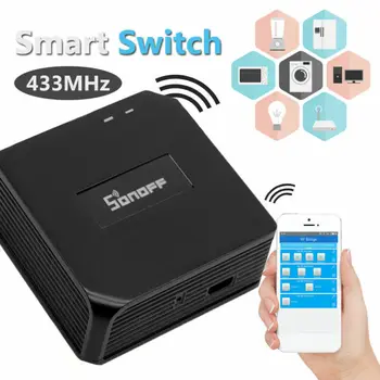 SONOFF RF Bridge Gateway WiFi Wireless RF Switch Smart Remote Controller 433MHz
SONOFF RF Bridge Gateway WiFi Wireless RF Switch Smart Remote Controller 433MHz