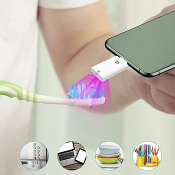 UVC LED Phone Disinfection Light UV Sterilization Lamp 8 Pin Powered Mobile Mini Sterilizing Disinfection Protection
UVC LED Phone Disinfection Light UV Sterilization Lamp 8 Pin Powered Mobile Mini Sterilizing Disinfection Protection