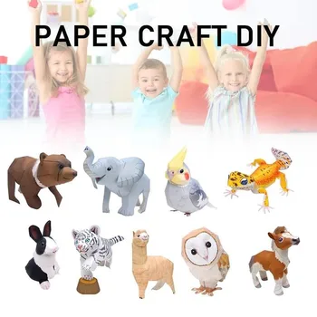 9pcs/set Creative Animals Paper Model Toy 3D Animals Papercraft Home Decoration DIY Paper Craft Animals Paper Model Handmade Toy
9pcs/set Creative Animals Paper Model Toy 3D Animals Papercraft Home Decoration DIY Paper Craft Animals Paper Model Handmade Toy