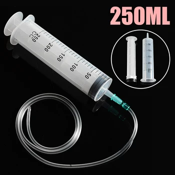 1Pc New Large Disposable Capacity Syringe 250ml Large Capacity Syringe For Refilling Measuring & 1m Tube
1Pc New Large Disposable Capacity Syringe 250ml Large Capacity Syringe For Refilling Measuring & 1m Tube