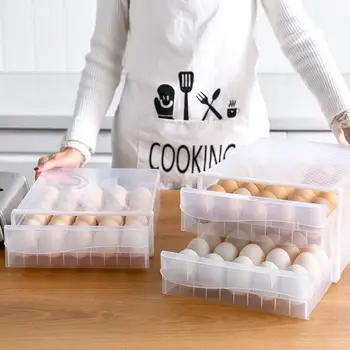 30/60 Cavity Egg Storage Case Plastic Box Kitchen Refrigerator Crisper Container
30/60 Cavity Egg Storage Case Plastic Box Kitchen Refrigerator Crisper Container