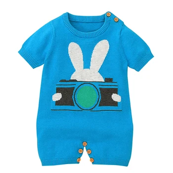 Baby Rompers Summer Knitted Baby Girl Jumpsuit Clothes Blue Short Sleeved Cartoon Newborn Boy Overalls Children Costume
Baby Rompers Summer Knitted Baby Girl Jumpsuit Clothes Blue Short Sleeved Cartoon Newborn Boy Overalls Children Costume