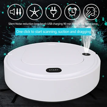 Sweeping Robot Intelligent Low Noise Spray Humidifier Clean Machine Automatic Vacuum Cleaner Appliances
Sweeping Robot Intelligent Low Noise Spray Humidifier Clean Machine Automatic Vacuum Cleaner Appliances