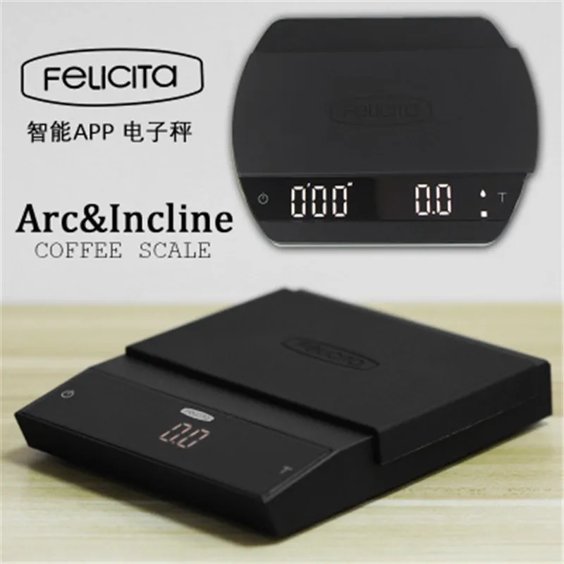 Felicita Coffee Scale Bluetooth Smart Digital Scale Pour Coffee Electronic Drip Coffee Scale with Timer For Kitchen bar counter
Felicita Coffee Scale Bluetooth Smart Digital Scale Pour Coffee Electronic Drip Coffee Scale with Timer For Kitchen bar counter