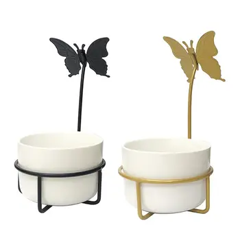 2Pcs Planter with Iron Rack Ceramic Flowerpot Flowerpot Decoration Simple Round Flowerpot for Flower Plant Office Home
2Pcs Planter with Iron Rack Ceramic Flowerpot Flowerpot Decoration Simple Round Flowerpot for Flower Plant Office Home