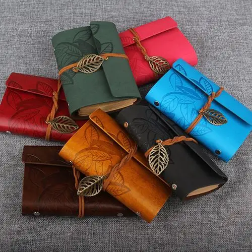 Vintage Stationery Leaf PU Leather Notebook Creative Paper Planner Sketchbook Agenda Travelers Diary Journal Notebooks
Vintage Stationery Leaf PU Leather Notebook Creative Paper Planner Sketchbook Agenda Travelers Diary Journal Notebooks