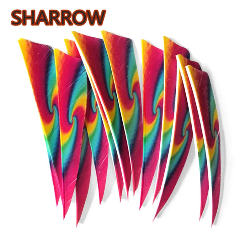 50pcs Archery Turkey Feather Flower Plume 4" Arrow Feather Vanes Colorful Fancy Feathers Arrow DIY Tools Shooting Accessories 
50pcs Archery Turkey Feather Flower Plume 4" Arrow Feather Vanes Colorful Fancy Feathers Arrow DIY Tools Shooting Accessories