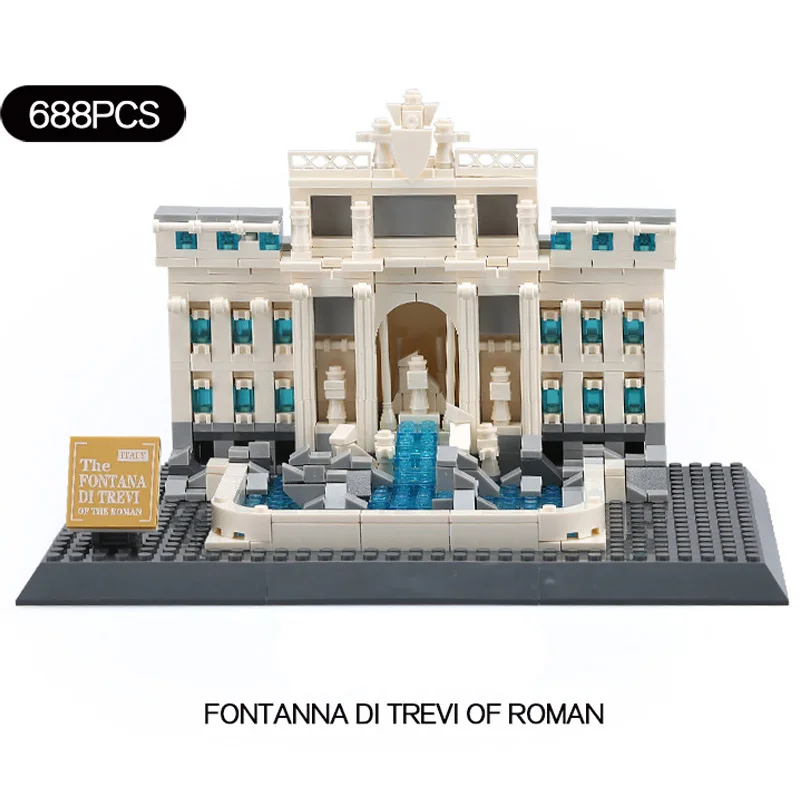 Wange 4212 Architecture Seires Model in Roman Fontana di Trevi DIY Educational Building Blocks Toys For Children Gifts
Wange 4212 Architecture Seires Model in Roman Fontana di Trevi DIY Educational Building Blocks Toys For Children Gifts
