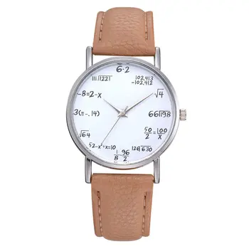 Trendy High Quality Quartz Watch Mathematical Formula Litchi Pattern Leather Strap Round Dial Watches Workmanship Casual
Trendy High Quality Quartz Watch Mathematical Formula Litchi Pattern Leather Strap Round Dial Watches Workmanship Casual