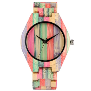 Natural Colorful Wooden Watches Fashion Full Wood Clock Quartz Wrist Watch Handmade Wooden Band Nice Gift for Men Women Reloj
Natural Colorful Wooden Watches Fashion Full Wood Clock Quartz Wrist Watch Handmade Wooden Band Nice Gift for Men Women Reloj