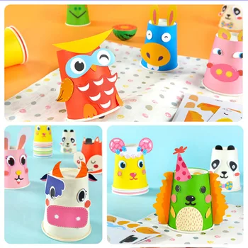 12PCS Kids Children DIY Handmade Paper Cups Craft Art Kit with 12 Animal Patterns for Kindergarten Preschool Educational Toys
12PCS Kids Children DIY Handmade Paper Cups Craft Art Kit with 12 Animal Patterns for Kindergarten Preschool Educational Toys