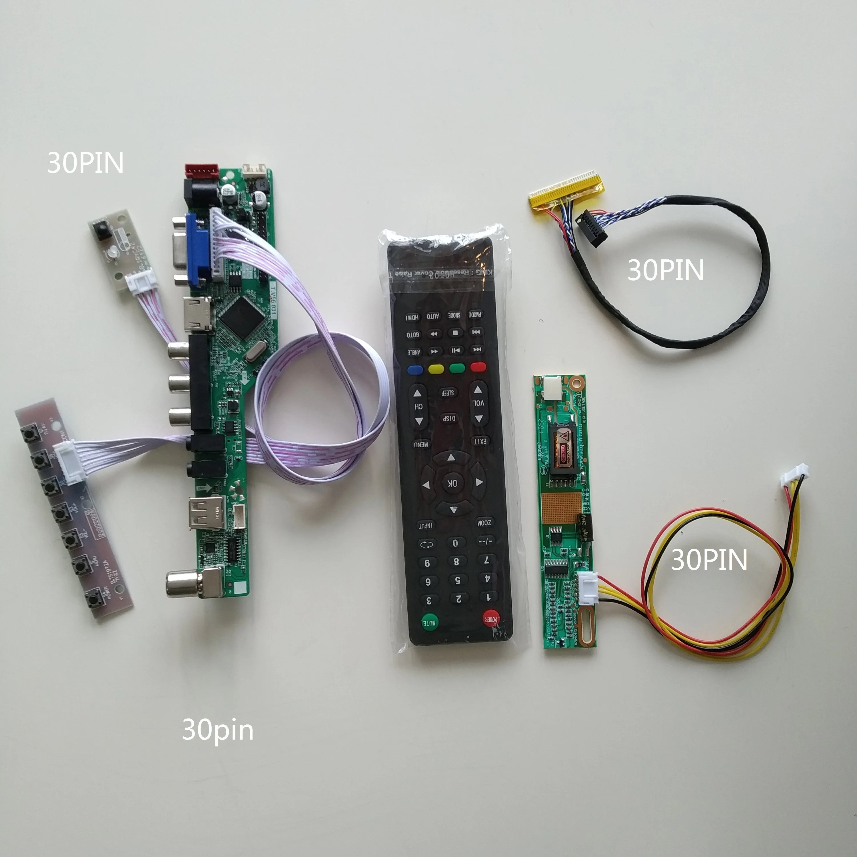 

TV HDMI-compatible AV VGA USB LCD panel driver card Controller board kit For LP154WX4(TL)(C1)/TLC2 1280X800 15.4" monitor