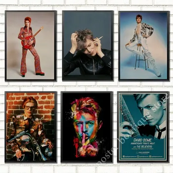 British rock singer David Bowie Retro Vintage Rock Music Kraft Paper Posters Wall Stickers Cafe Bar Room Decoration Wall Decor/5 
British rock singer David Bowie Retro Vintage Rock Music Kraft Paper Posters Wall Stickers Cafe Bar Room Decoration Wall Decor/5